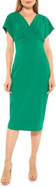 Naomi Draped Sheath Dress