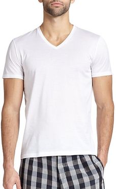 Mercerized Cotton V-Neck Tee