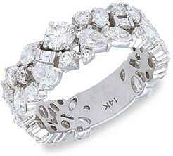 14K White Gold & Diamond Ring