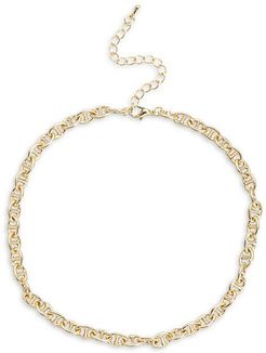 Luxe Collection Mini Neptune Petite Goldplated Titanium Mariner Chain Necklace