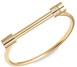 Luxe Goldtone Bar Cuff Bracelet