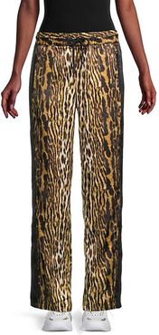 Leopard-Print Track Pants