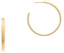 18K Yellow Goldplated & Brass Hoop Earrings