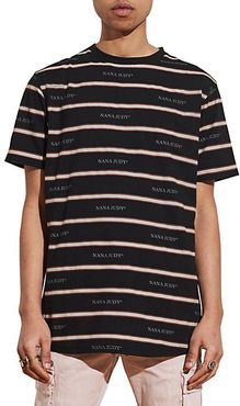 Riviera Printed Cotton Jersey Tee