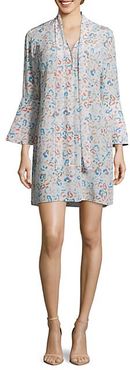 Brenna Leopard-Print Silk Mini Dress