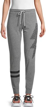 Graphic Cotton-Blend Jogger Pants