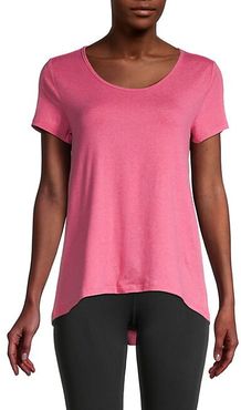 Pleated Short-Sleeve Top