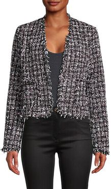 Fringed Tweed Jacket