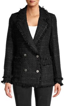 Double-Breasted Tweed Jacket