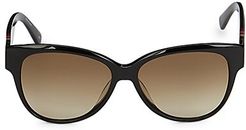 56MM Squared Cat Eye Sunglasses