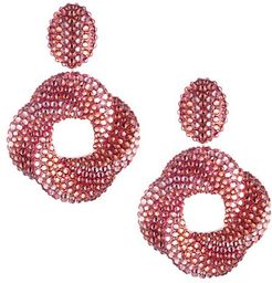 Delphina Embellished Coil Drop Earrings