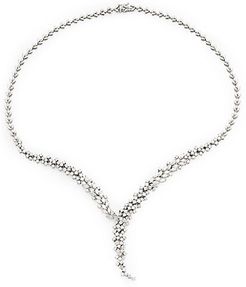 14K White Gold & Diamond Necklace