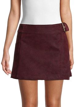 Ari Faux Leather Wrap Skirt