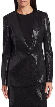 Evening Paillette Shimmer Knit Jacket