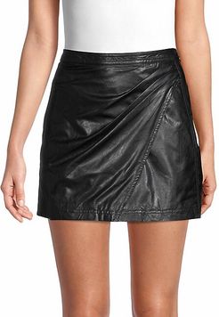 Fake Out Faux Leather Mini Skirt