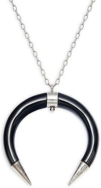 Buffalo Horn Long Pendant Necklace