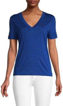 Striped V-Neck Tee