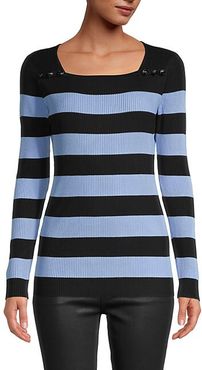 Striped Squareneck Sweater
