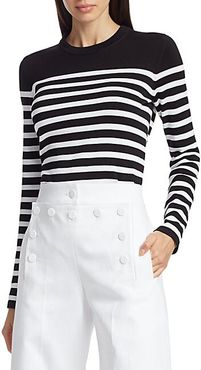 Striped Cotton Sweater