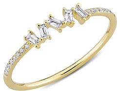 14K Yellow Gold & Diamond Ring