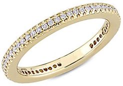 14K Yellow Gold & Diamond Eternity Ring
