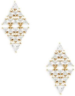 Tivoli2 Trill Kite Goldplated Sterling Silver & Crystal Earrings