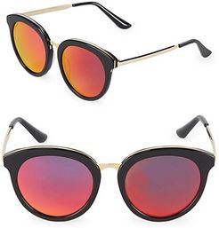 Mirrored 54MM Oval Sunglasses
