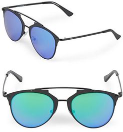 Mirrored 52MM Aviator Sunglasses