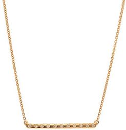 Diamond Gold Bar Necklace