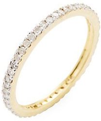 Diamond and 14K Yellow Gold Eternity Band Ring