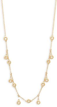 14K Yellow Gold & 0.34 TCW Diamond Shaker Necklace