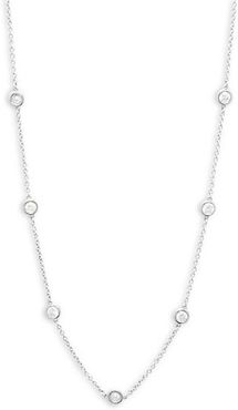 14K White Gold & 0.75 TCW Diamond Necklace