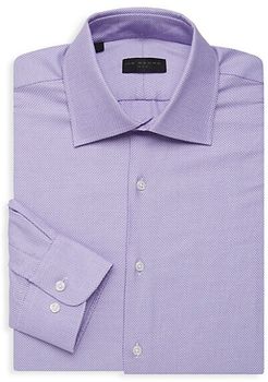 Textured Long-Sleeve Dress Shirt