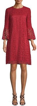 Sidra Lace Bell-Sleeve Shift Dress