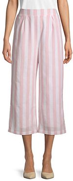 Striped Cotton Beach Pants