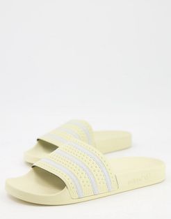 Adilette slides in sand yellow