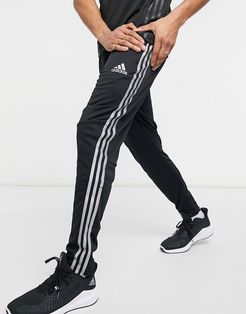 adidas Football Tiro sweatpant in black and silver