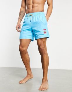 Adiplore woven shorts in blue-Blues