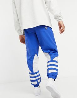 big trefoil woven sweatpants in blue