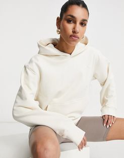 boyfriend fit Premium non dyed logo hoodie-Neutral