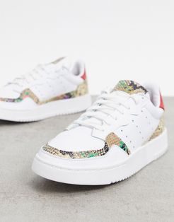 Supercourt sneakers in white and animal print