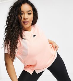 Adidas Training Plus t-shirt in peach-Orange