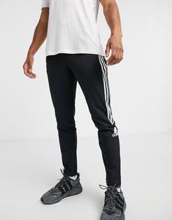 adidas ZNE 3 stripe sweatpants in black
