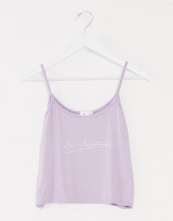 lazy perfectionist cami short set-Purple