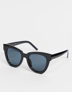 cat eye sunglasses in black