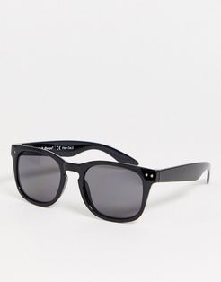 square sunglasses in black