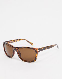 square sunglasses in tortoiseshell-Brown