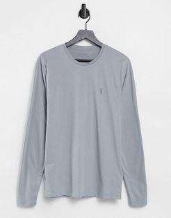 Brace long sleeve T-shirt in light gray-Grey