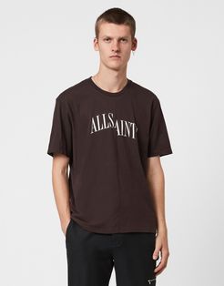 Dropout T-shirt in oxblood-Red