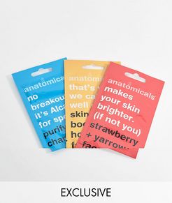 ASOS Exclusive Face Mask Pack x 3-Clear